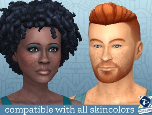 Freckles and moles for all skin colors