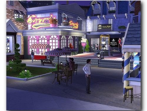 Shopping area of San Misano at Architectural tricks from Dalila