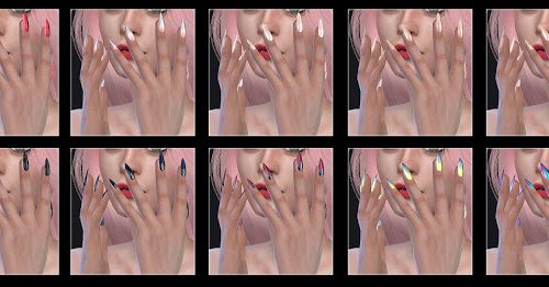12 TS4 nails at All by Glaza