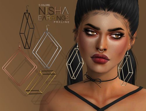 Nisha Earrings by Pralinesims