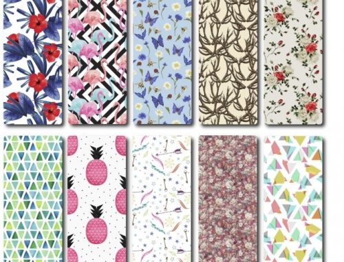 Wallpaper-Mix in 20 Swatches at TaTschu`s Sims4-CC