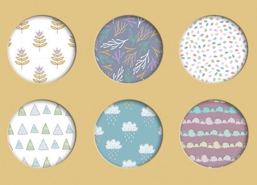 6 wallpapers using Julia Dreams’ patterns set 4 at Miss Ruby Bird