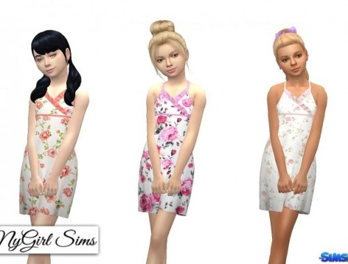 Asymmetrical Ruffle Sundress at NyGirl Sims