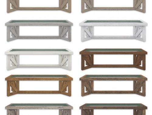 Distressed Dining Table at SimPlistic