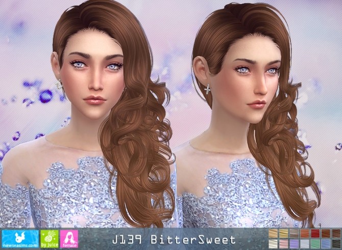 Long curly ended newseasims hair for the sims 4. 