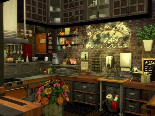 17 rue Dupiment industrial apartment by chipie-cyrano at L’UniverSims