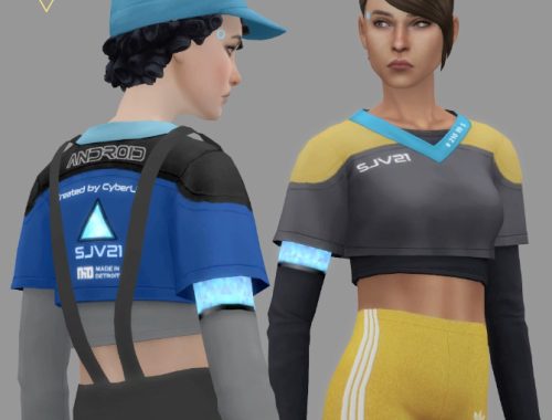 Female Android Crop-Top by LadySpira