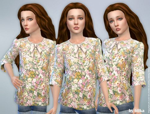 Printed Blouse for Girls