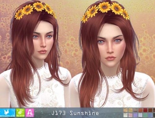J173 Sunshine hair (P) at Newsea Sims 4