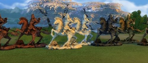 Chinese Horseman warrior by BigUglyHag at SimsWorkshop
