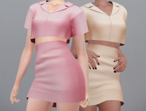 18th Crop Shirt & Skirt at MMSIMS