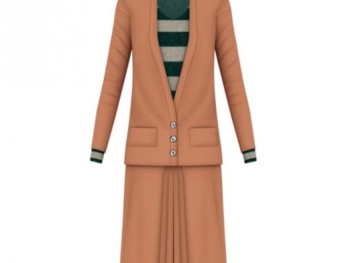 1920s Day Dress 03 at Happy Life Sims