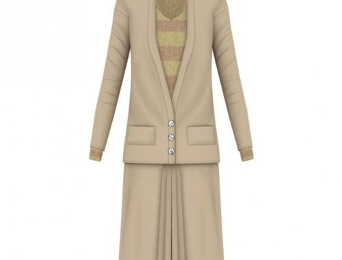 1920s Day Dress 03 at Happy Life Sims