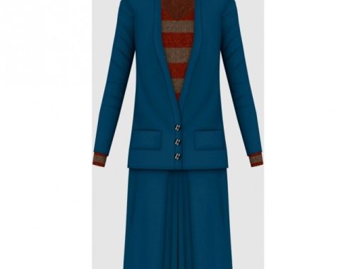 1920s Day Dress 03 at Happy Life Sims