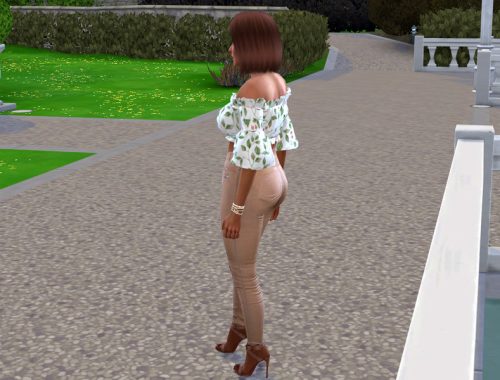 Watercolor Rose Garden Crop Top (Mesh Required)