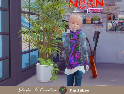 Jeans Jacket hoodie top kids at Studio K-Creation