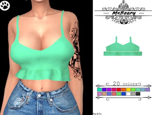 Ruffled Croptop