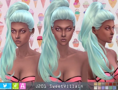 J201 SweetVillain hair (P)