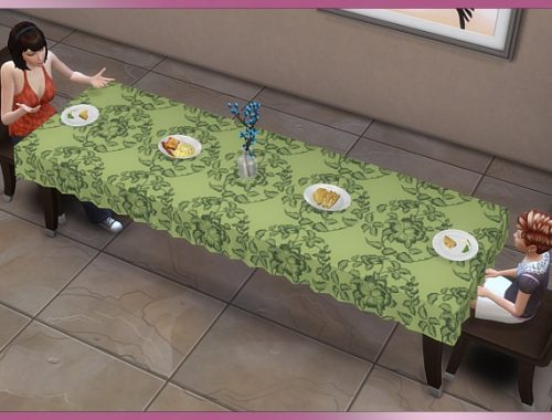 Tablecloth 3×1 by Cappu at Blacky’s Sims Zoo