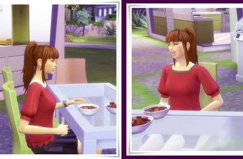 Lina’s Ponytail & Bangs Hair at Birksches Sims Blog