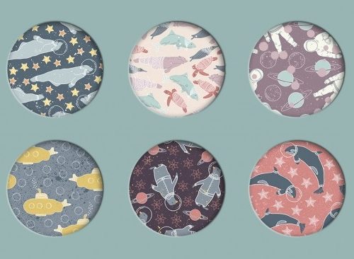6 wallpapers using Julia Dreams’ patterns set 5 at Miss Ruby Bird