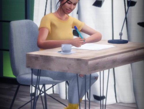Writing a letter Poses at Katverse