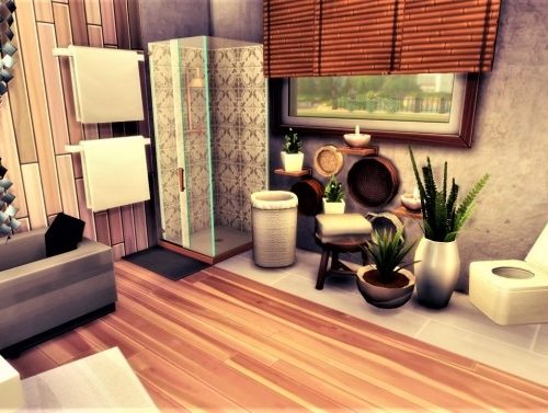 Palm Bathroom at Agathea-k