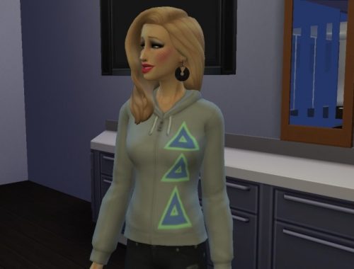 2 College Greek sweaters by RicoSuavecito at Mod The Sims