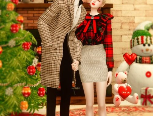 2019 Christmas collabo at Lemon Sims 4