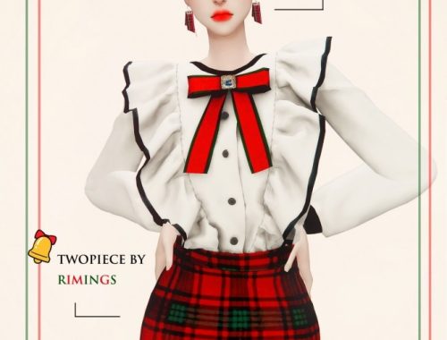 2019 Christmas collabo at Lemon Sims 4