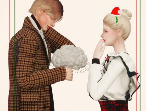2019 Christmas collabo at Lemon Sims 4