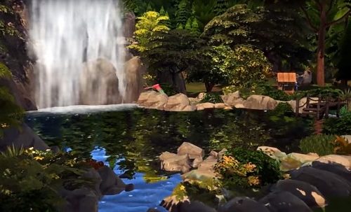Granite Waterfall at Dream Team Sims