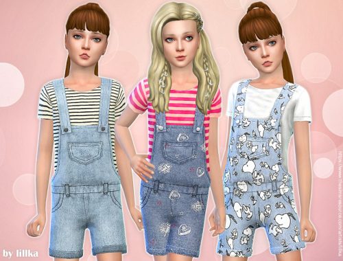 Printed Shorts Overall 03