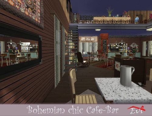 Bohemian chic Cafe-Bar by evi