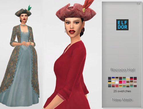 Rococo Hat at Elfdor Sims