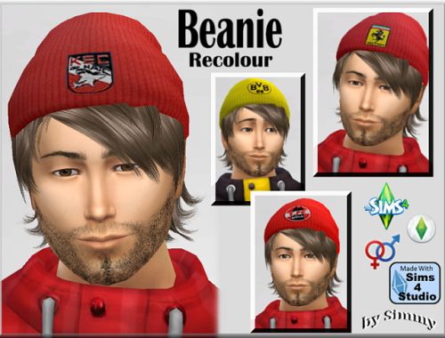 22 EA Beanie Recolous by Simmy at All 4 Sims