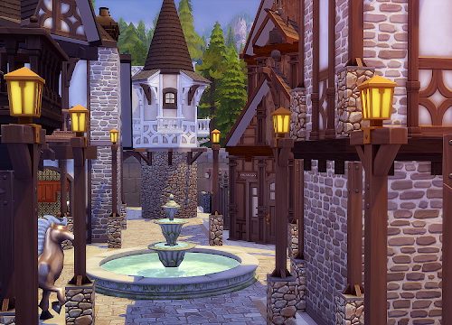 Fantasy Medieval Castle at Akai Sims – kaibellvert