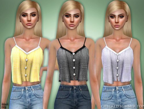 Checked Summer Top
