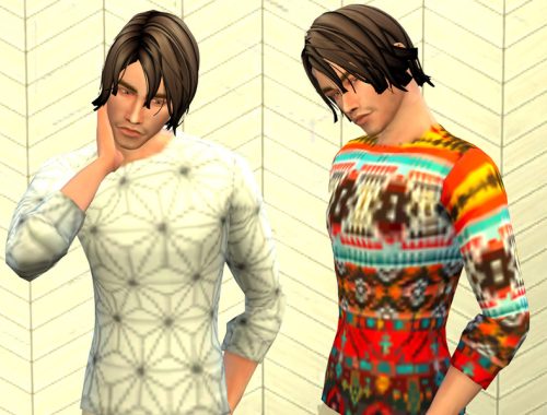 Geometric Long Sleeve Shirt