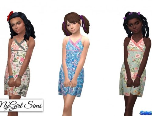 Asymmetrical Ruffle Sundress at NyGirl Sims