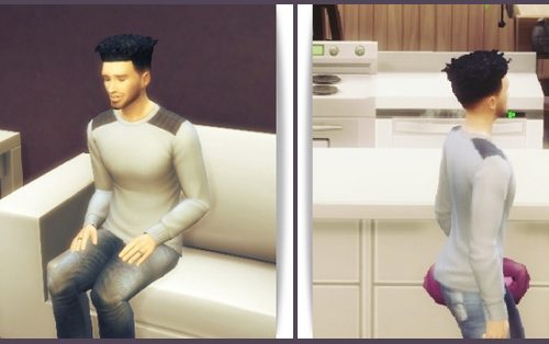 Real Afro Bob hair male at Birksches Sims Blog