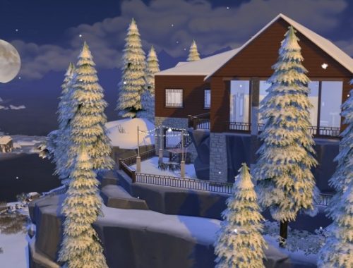 Winter Mountain Lodge by catdenny