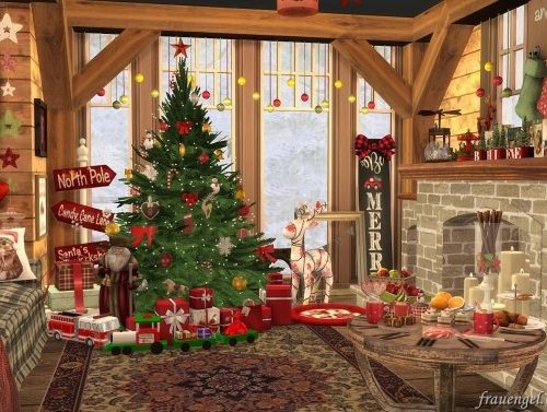 Christmas Flowers Cottage at Frau Engel