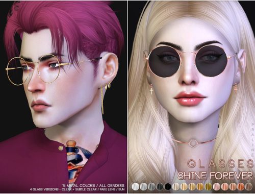 Shine Forever Glasses by Pralinesims