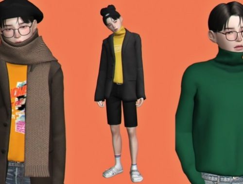 Turtleneck & jacket at Casteru