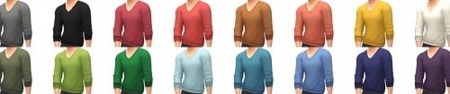 Pushed Up V-Neck new sweater at Simsational Designs