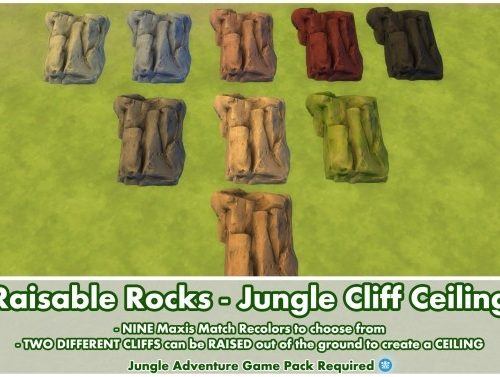 Raisable Rocks Jungle Cliff Ceilings by Bakie