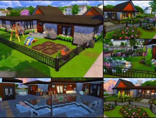 Courtyard family home by sparky