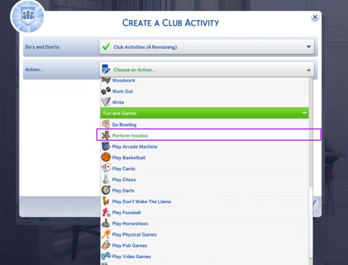 Custom Club Activities