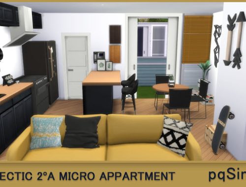 2A Eclectic Micro Apartment at pqSims4